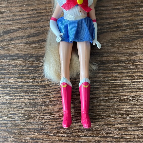 1995 NTK TOEI A Vintage 90s Pretty Soldier Sailor Moon 6” Brushable Hair Toy - Picture 8 of 10